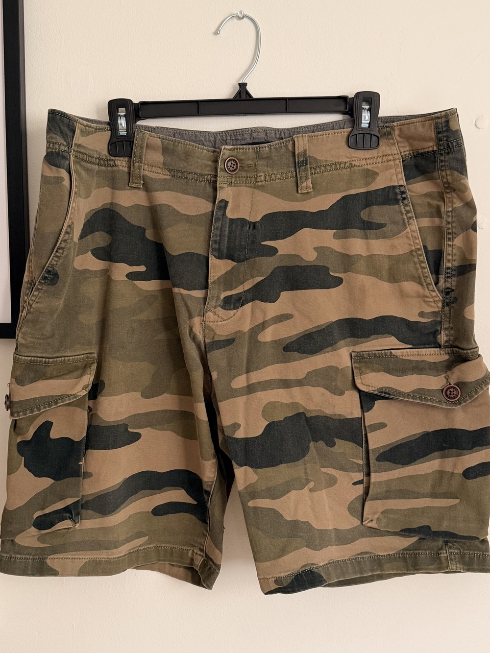 Lucky Brand Men’s Camo Cargo Shorts - Olive & Brown